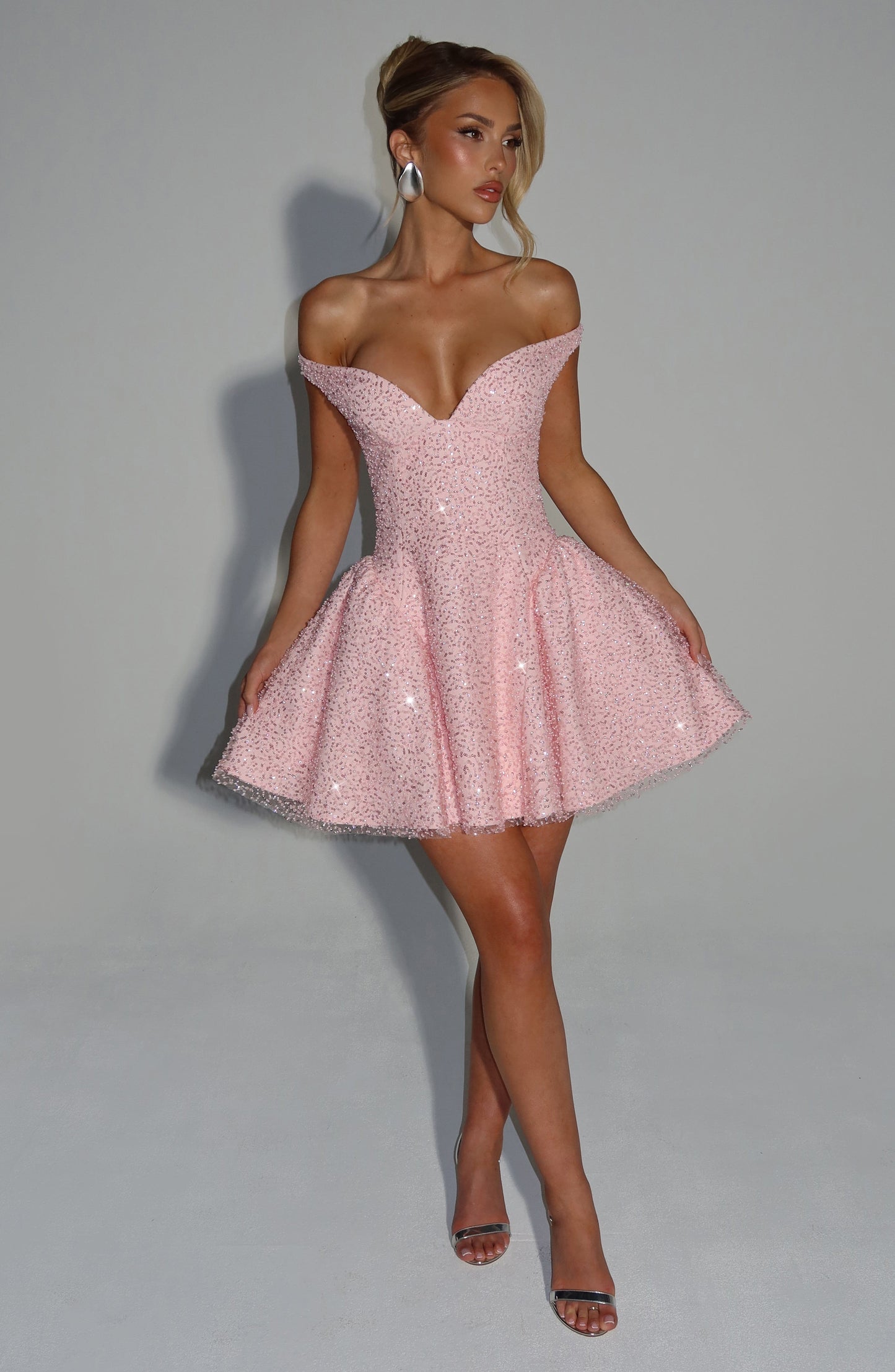 SAPPHIRE MINI DRESS - BLUSH