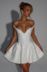 SAPPHIRE MINI DRESS - IVORY