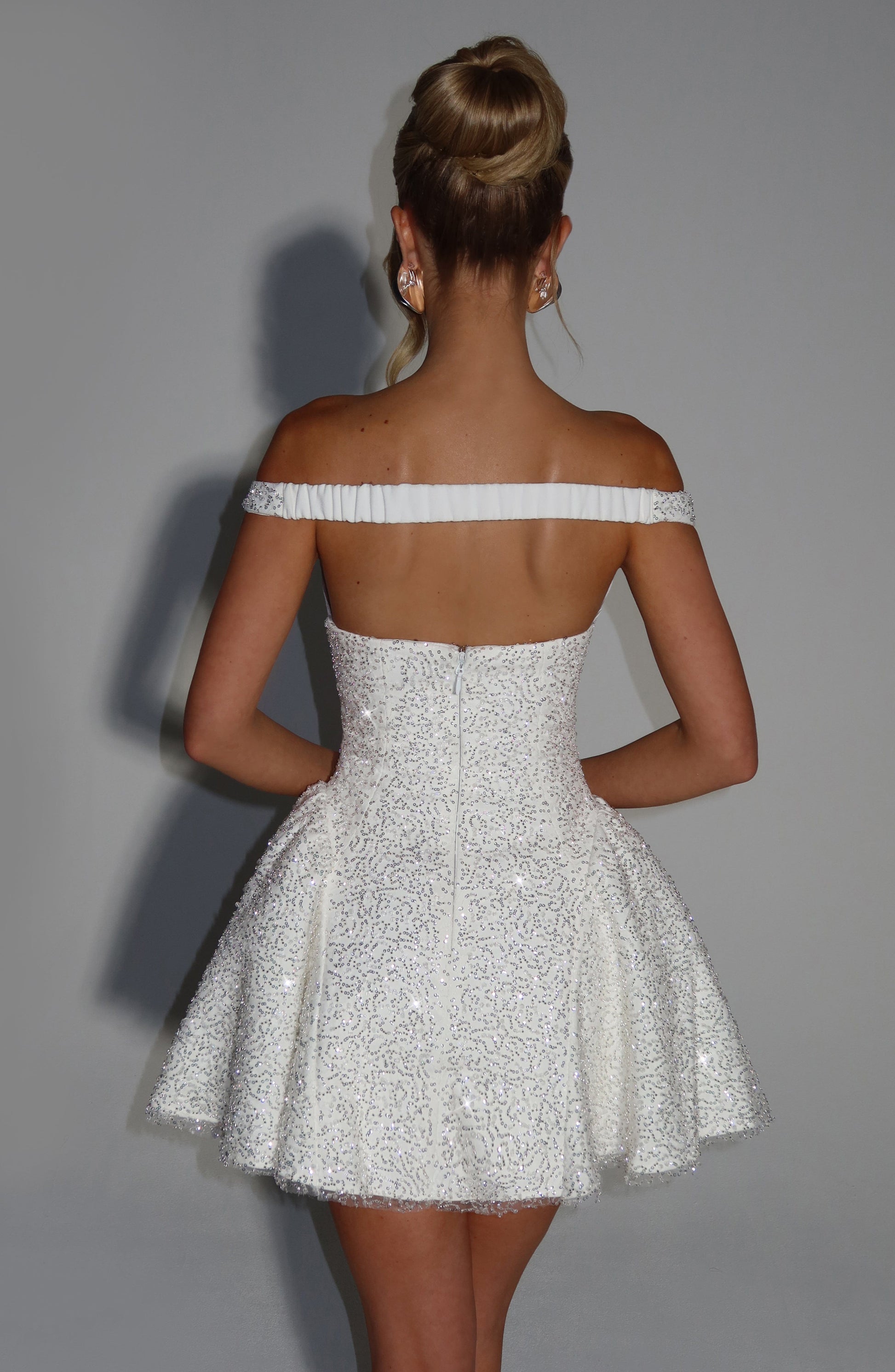 SAPPHIRE MINI DRESS - IVORY