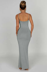 SASKIA MAXI DRESS - STEEL