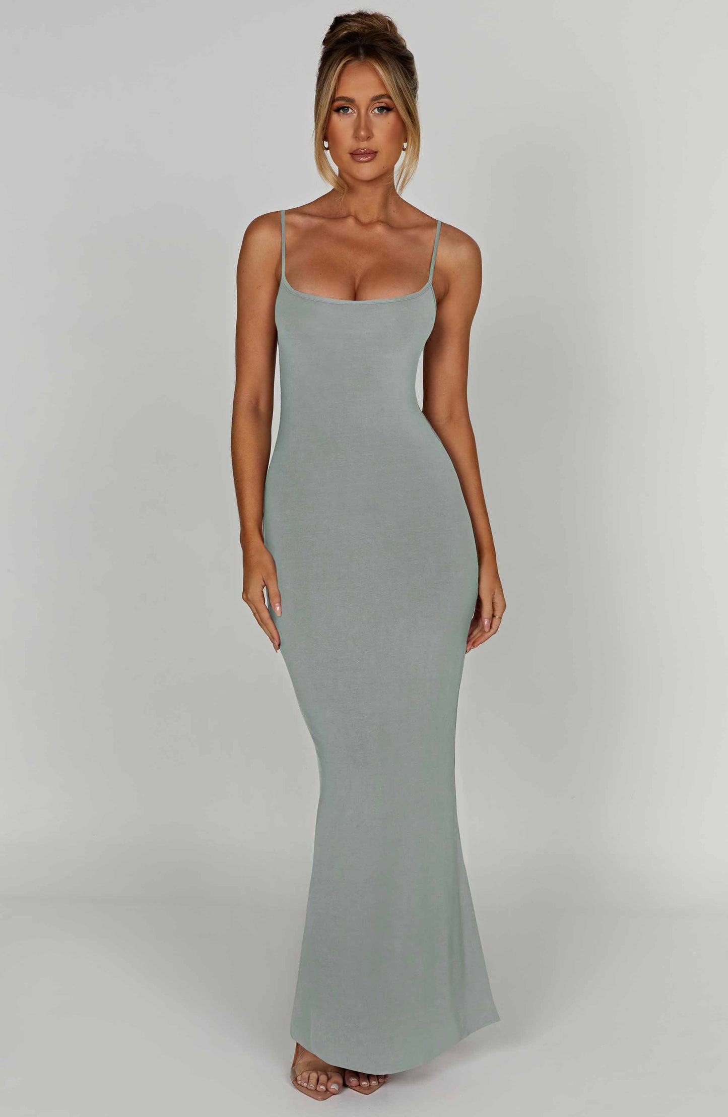 SASKIA MAXI DRESS - STEEL