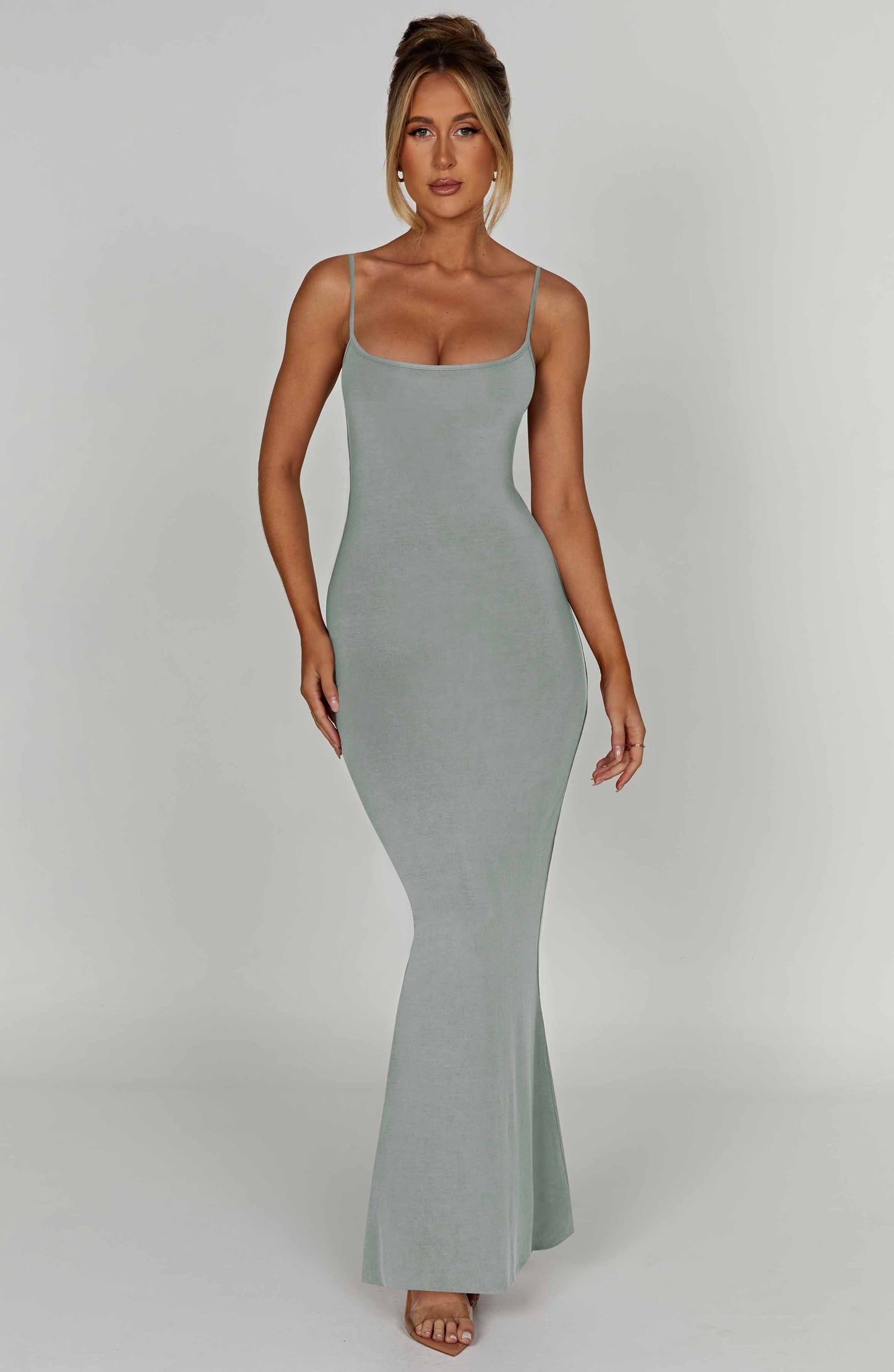 SASKIA MAXI DRESS - STEEL