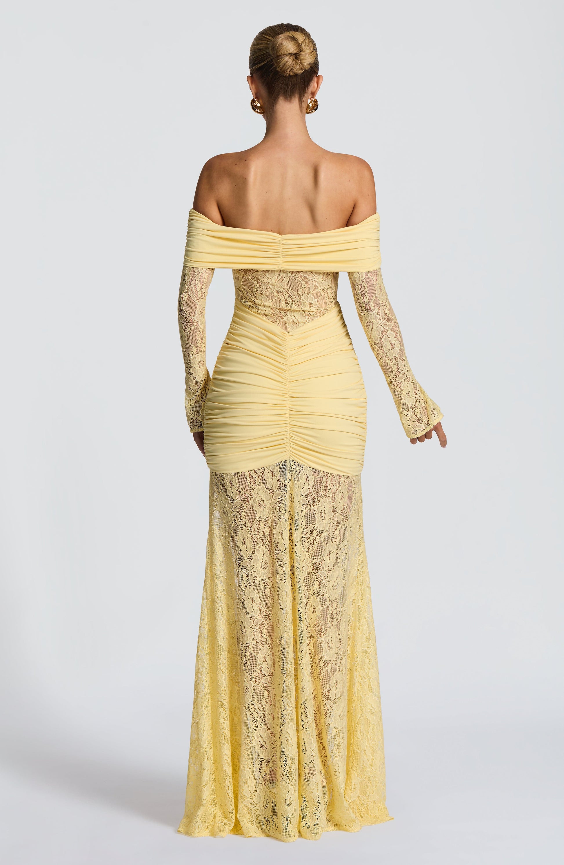 SAULINE MAXI DRESS - LEMON