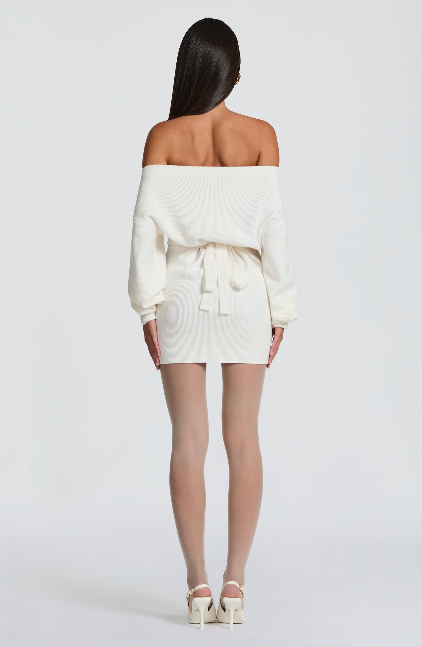 SAWYER MINI DRESS - IVORY