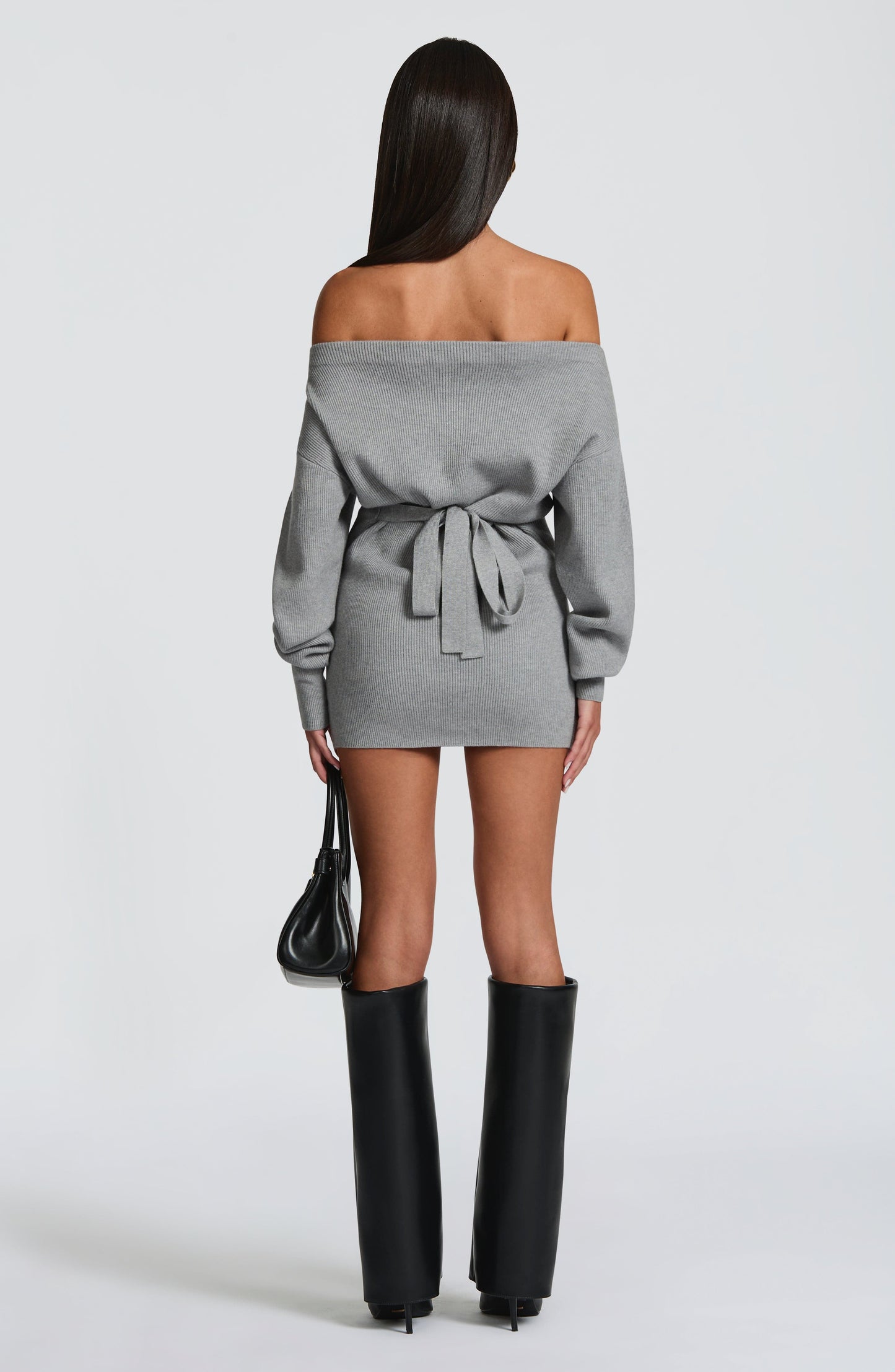 SAWYER MINI DRESS - LIGHT GREY