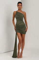 SHAZIA MINI DRESS - KHAKI