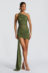 SHAZIA MINI DRESS - KHAKI