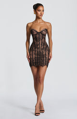 SIAN MINI DRESS - BLACK