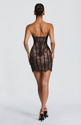 SIAN MINI DRESS - BLACK