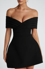 SOLANA MINI DRESS - BLACK