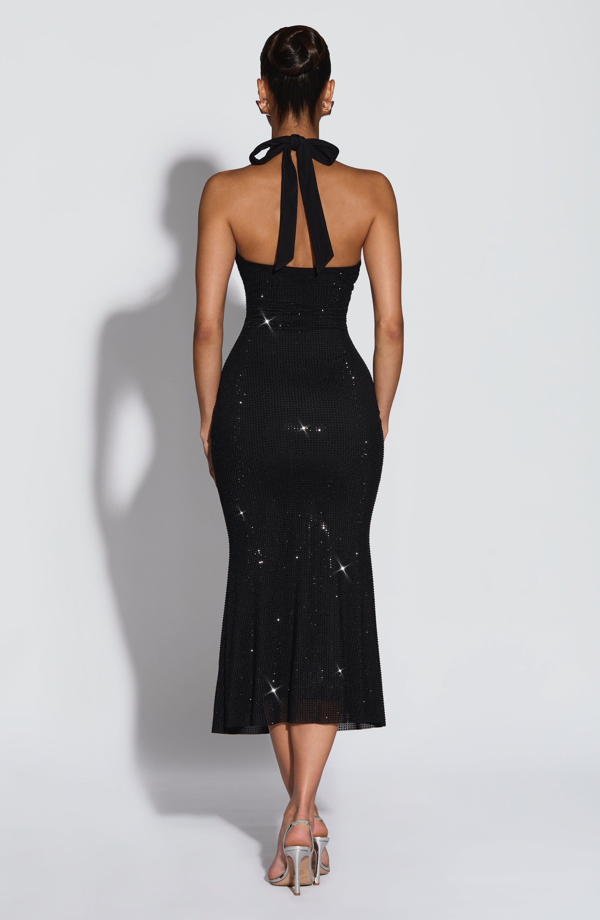 SONORA MIDI DRESS - BLACK