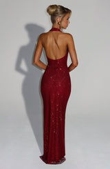 STARLA MAXI DRESS - WINE