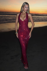 STARLA MAXI DRESS - WINE