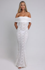 STEPHANIE MAXI DRESS - IVORY