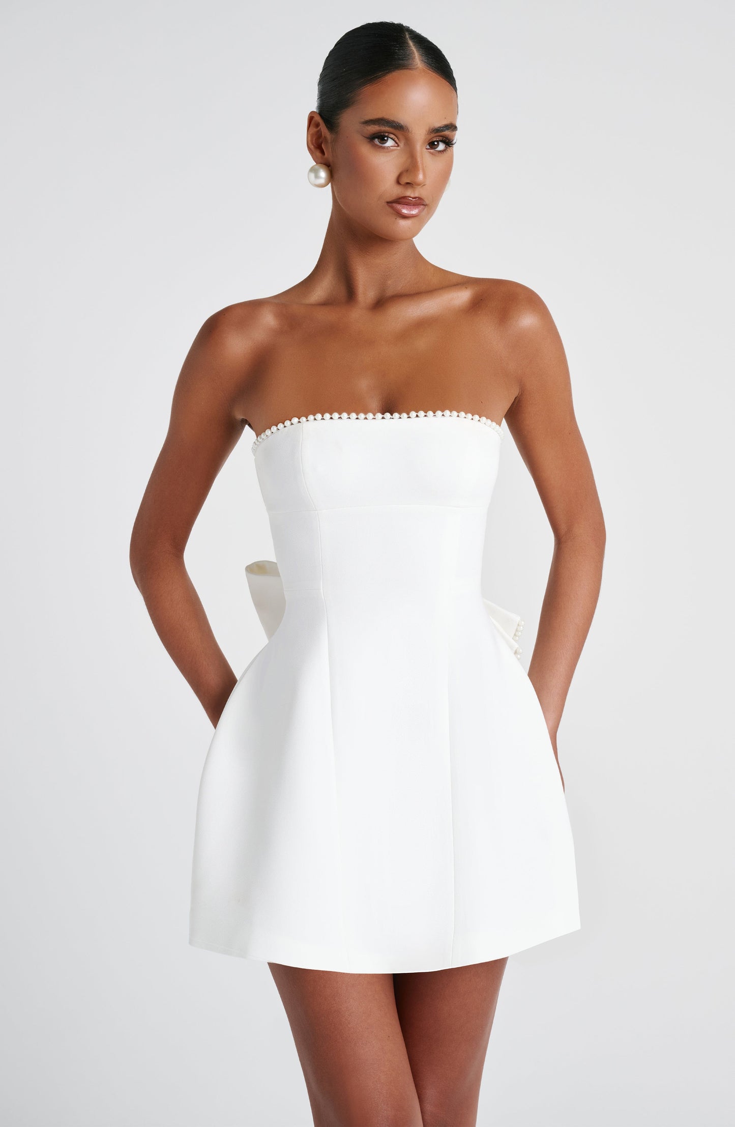 SUNI MINI DRESS - IVORY