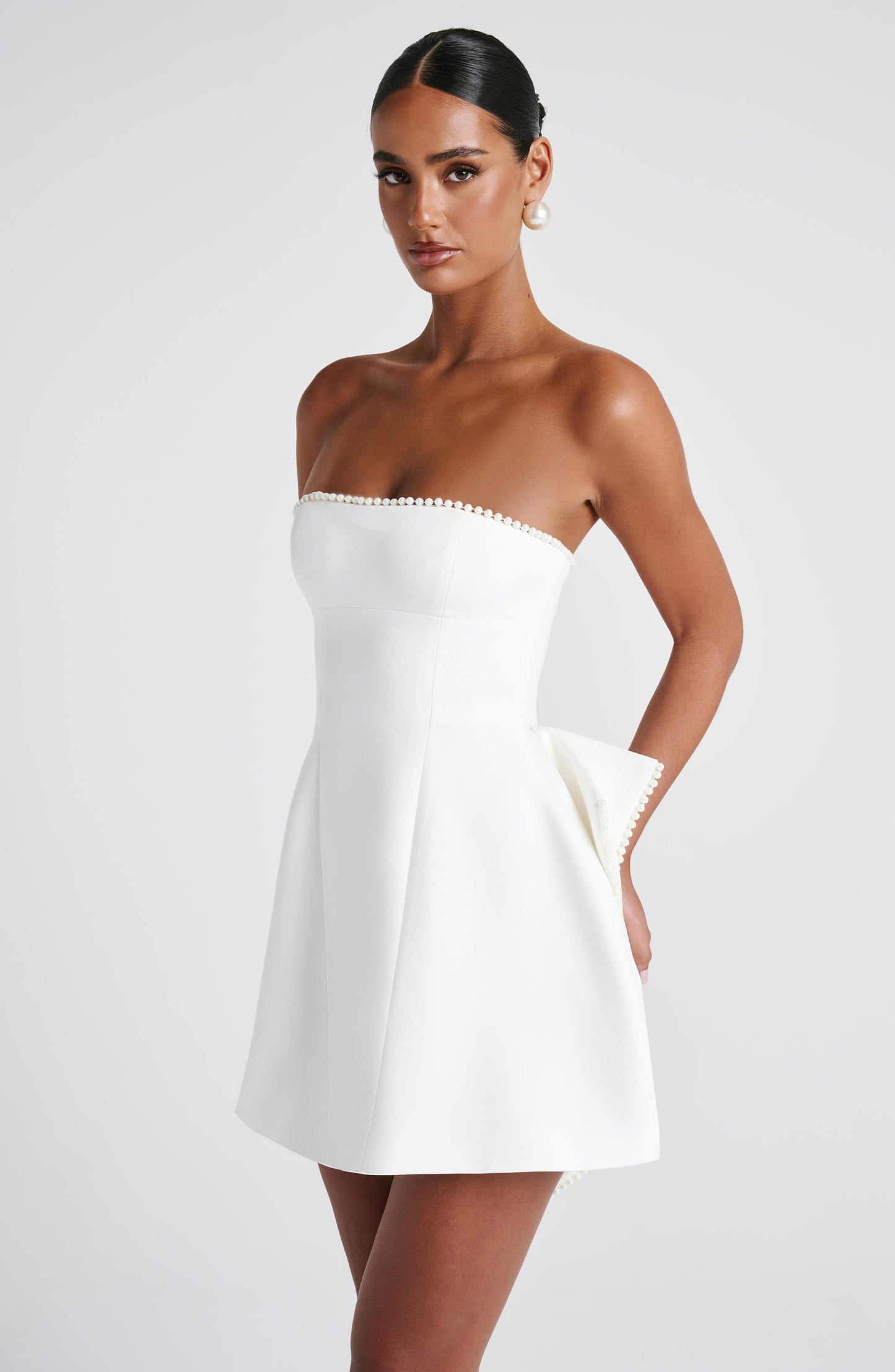SUNI MINI DRESS - IVORY