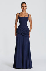 SURA MAXI DRESS - NAVY