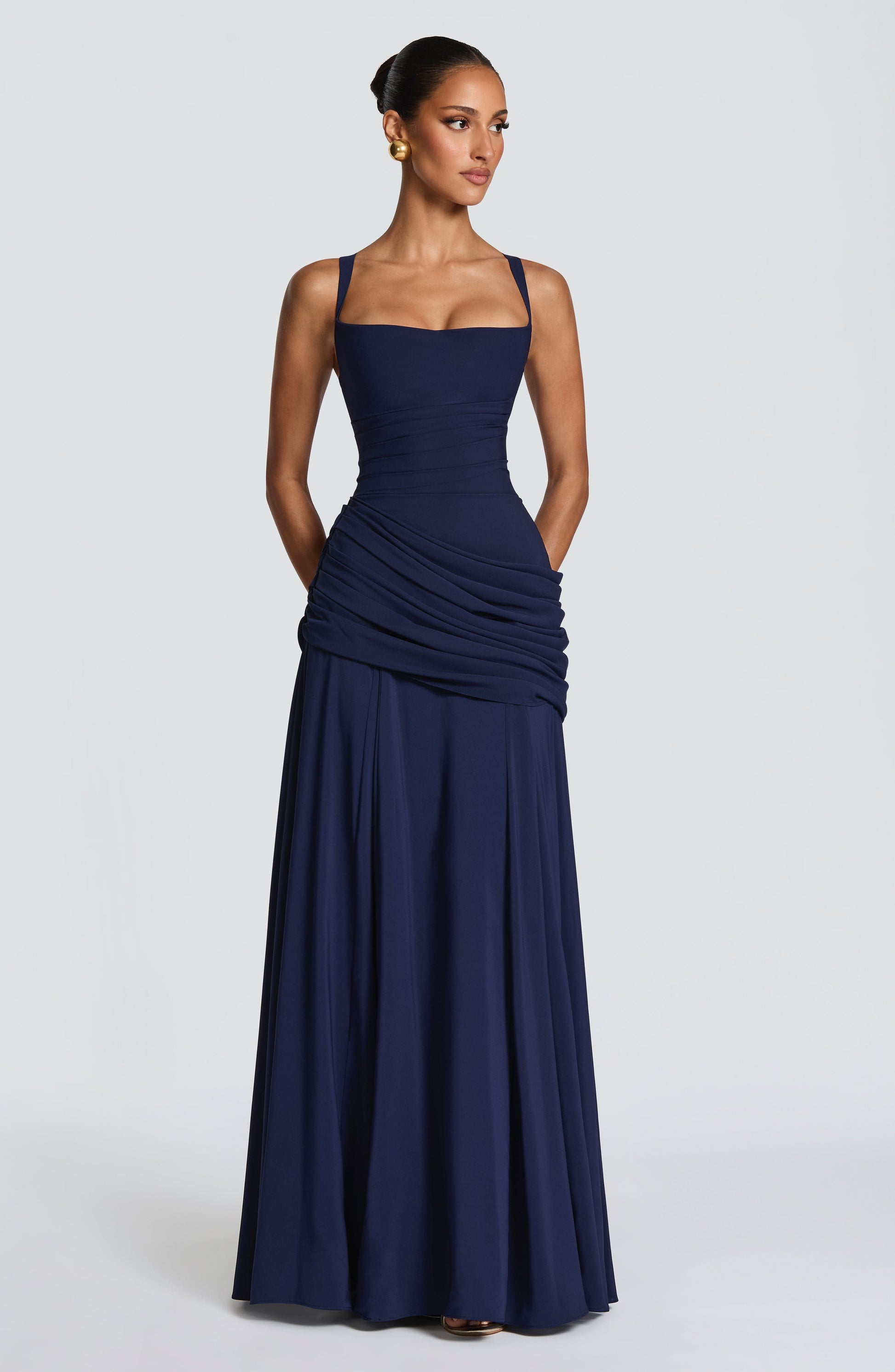 SURA MAXI DRESS - NAVY