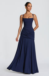 SURA MAXI DRESS - NAVY