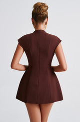 SURI MINI DRESS - BROWN