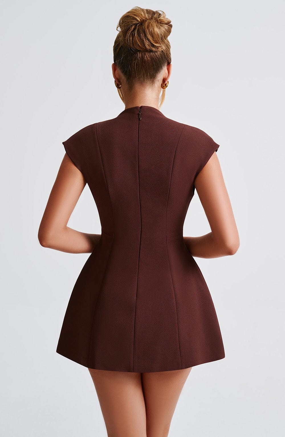 SURI MINI DRESS - BROWN