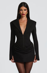 SUSIE MINI DRESS - BLACK