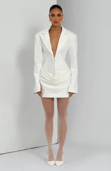 SUSIE MINI DRESS - IVORY
