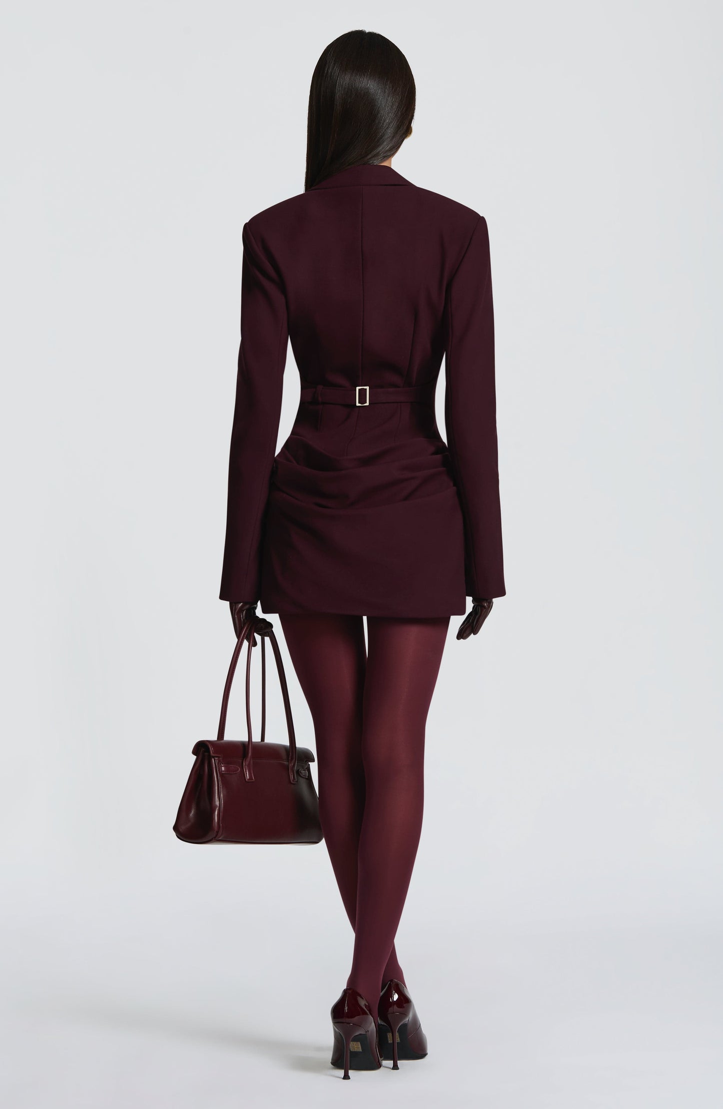 SUSIE MINI DRESS - PLUM