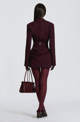 SUSIE MINI DRESS - PLUM