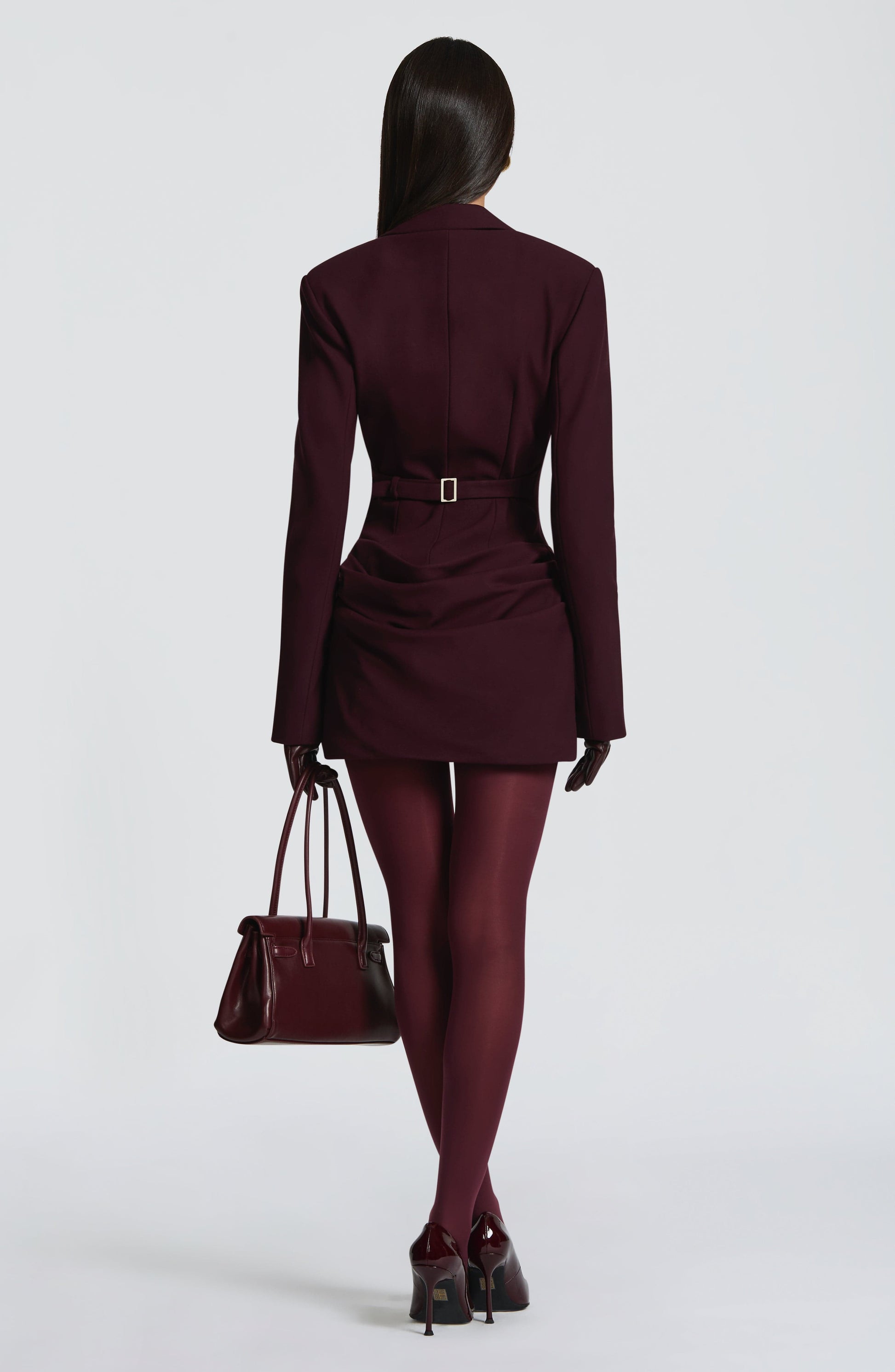 SUSIE MINI DRESS - PLUM