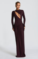 TAHNEE MAXI DRESS - PLUM