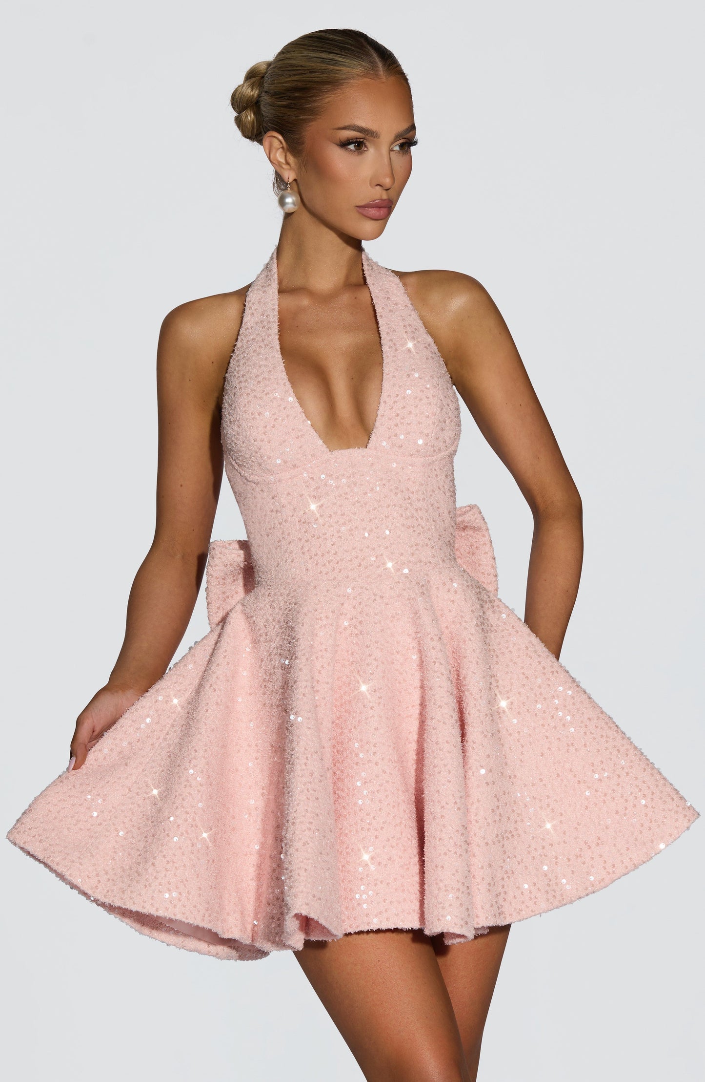 TALARA MINI DRESS - BLUSH