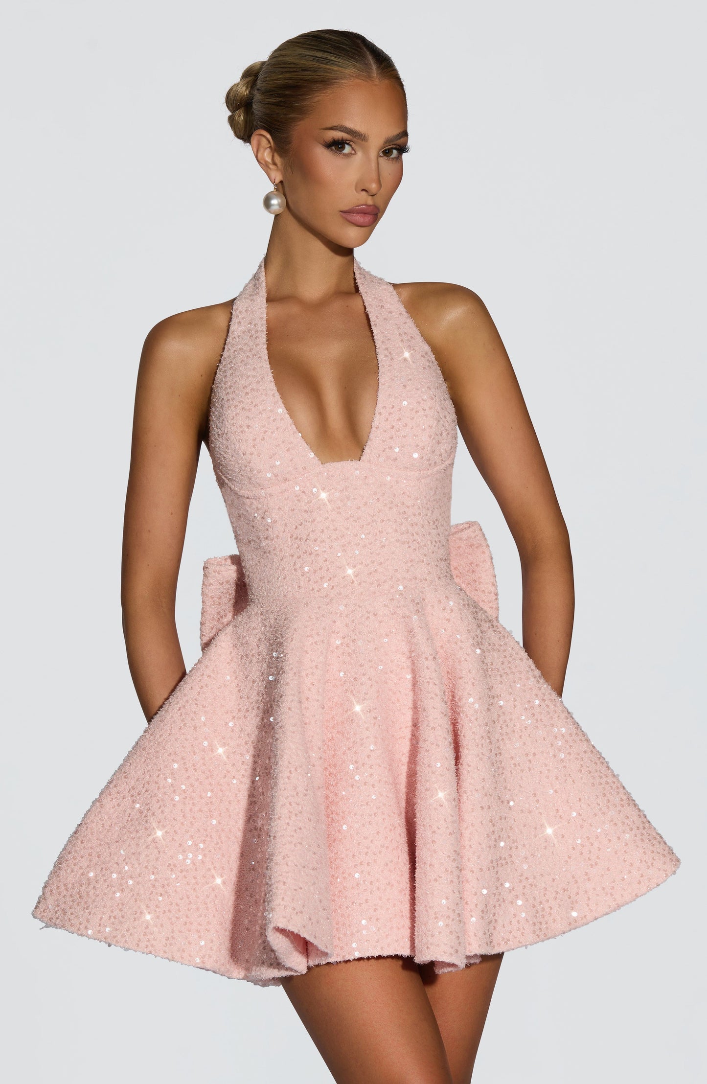 TALARA MINI DRESS - BLUSH