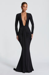 TARA MAXI DRESS - BLACK