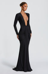 TARA MAXI DRESS - BLACK
