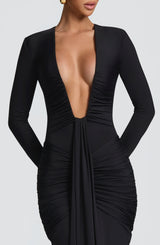 TARA MAXI DRESS - BLACK