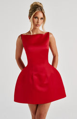 TATE MINI DRESS - RED