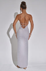 TATUM MAXI DRESS - SILVER