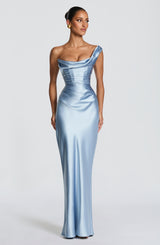 THALASSA MAXI DRESS - GLACIER BLUE