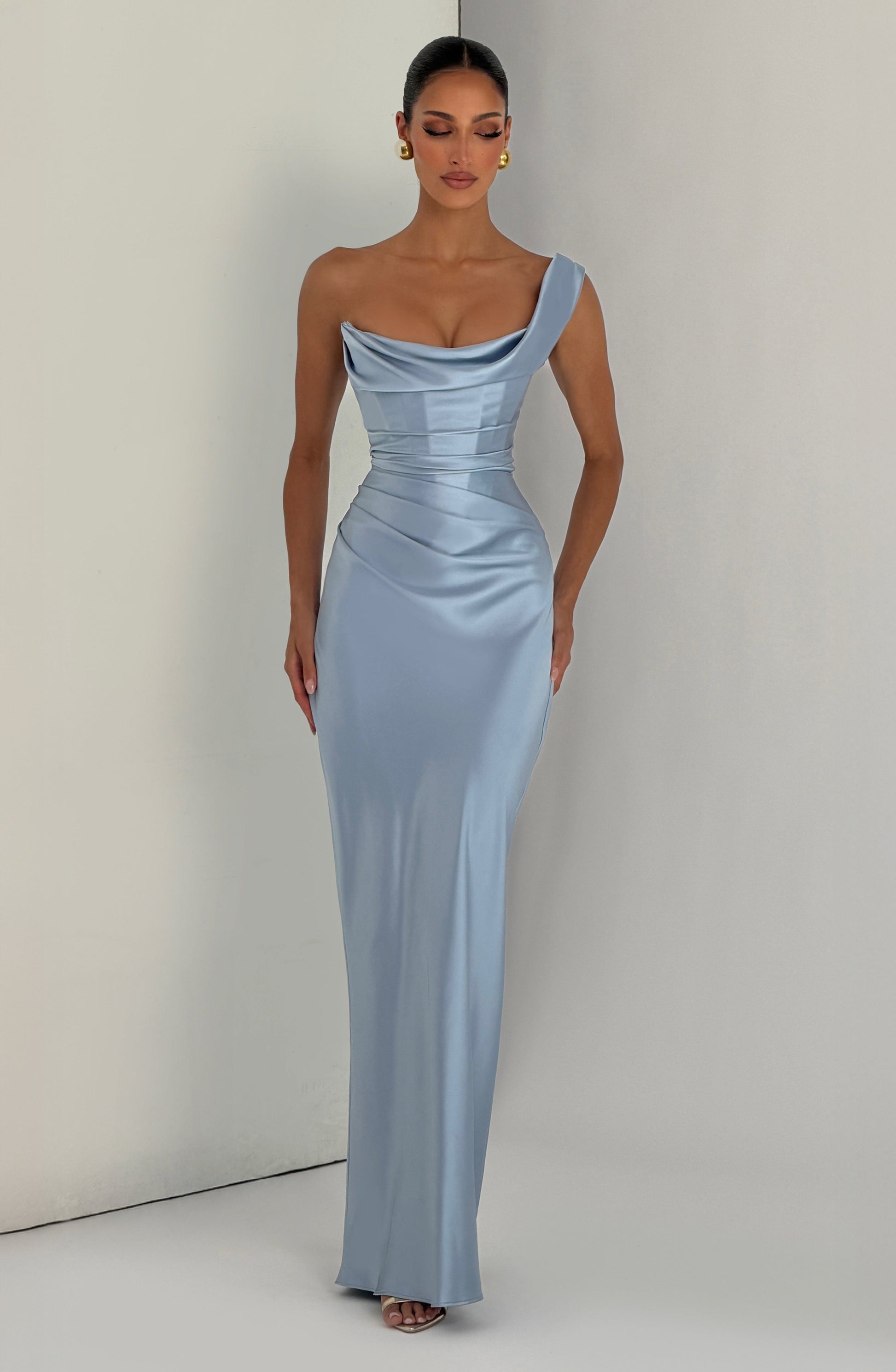 THALASSA MAXI DRESS - GLACIER BLUE