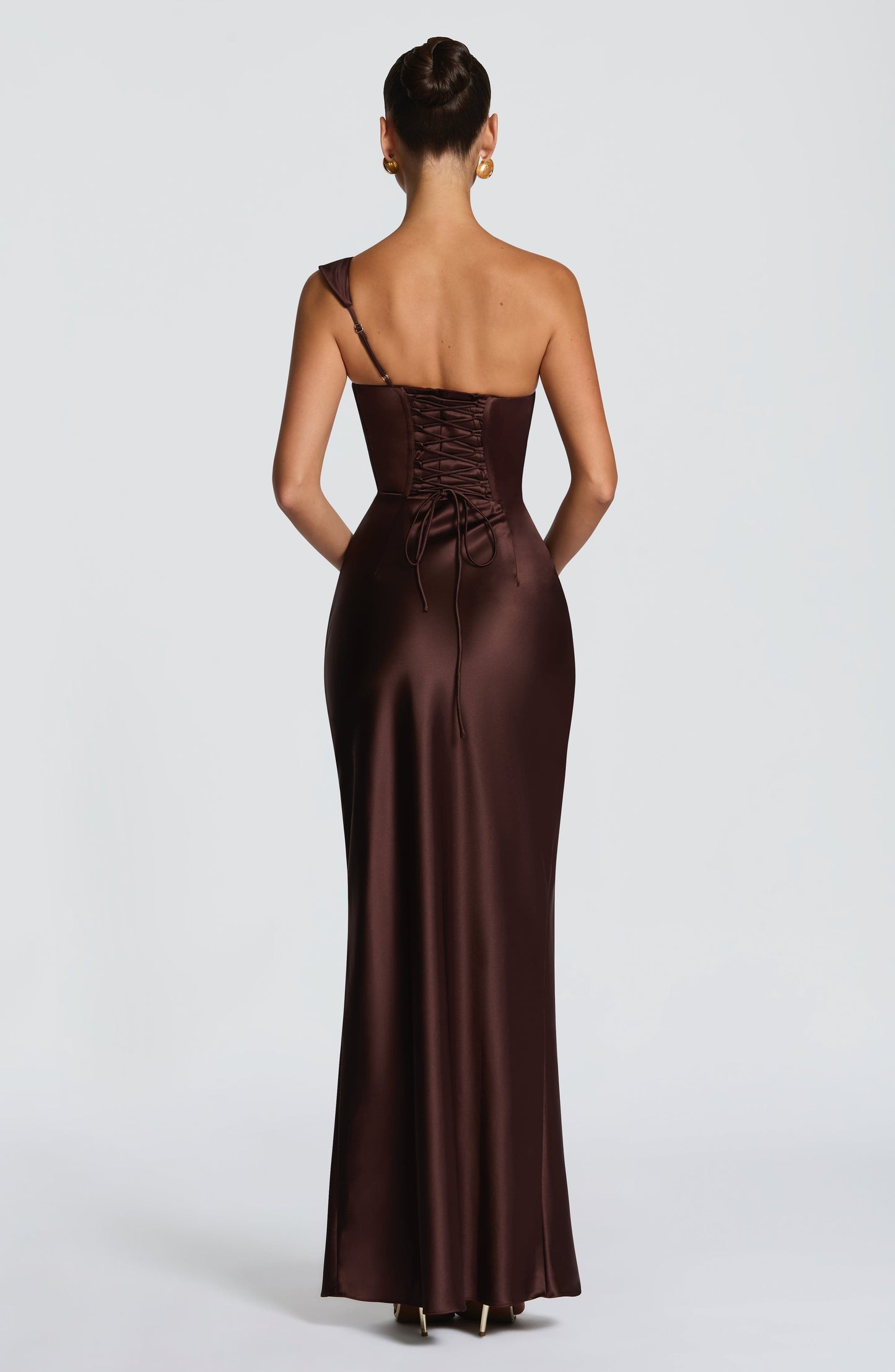 THALASSA MAXI DRESS - PLUM BROWN