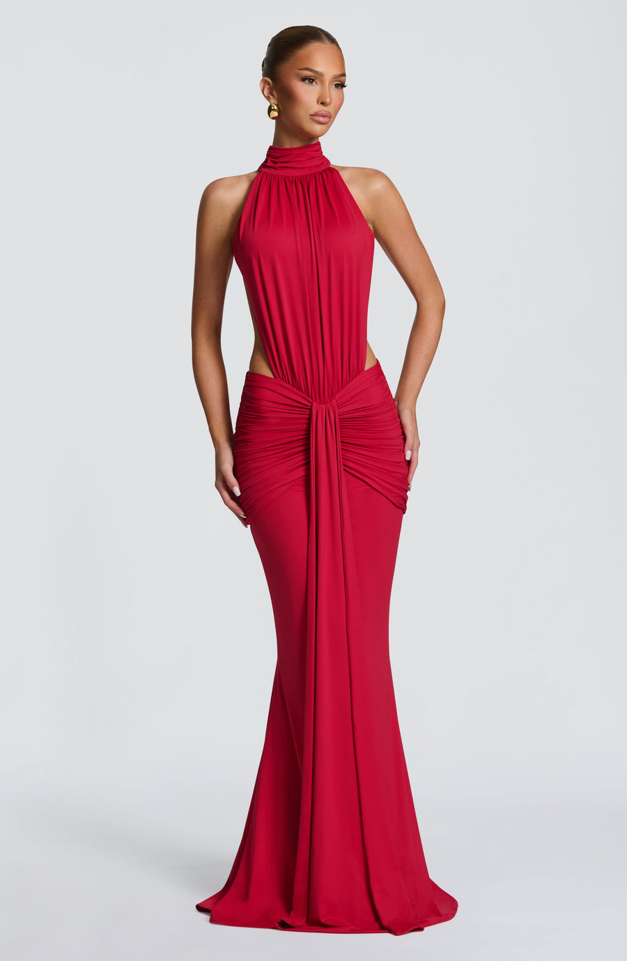 VESTIDO LARGO THEKLA - ROJO