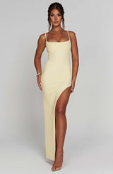 TIARNE MAXI DRESS - LEMON