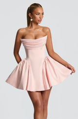 TRINITY MINI DRESS - BLUSH