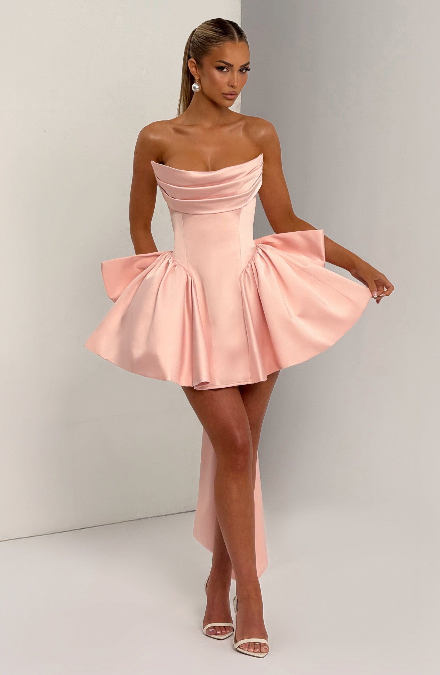 TRINITY MINI DRESS - BLUSH