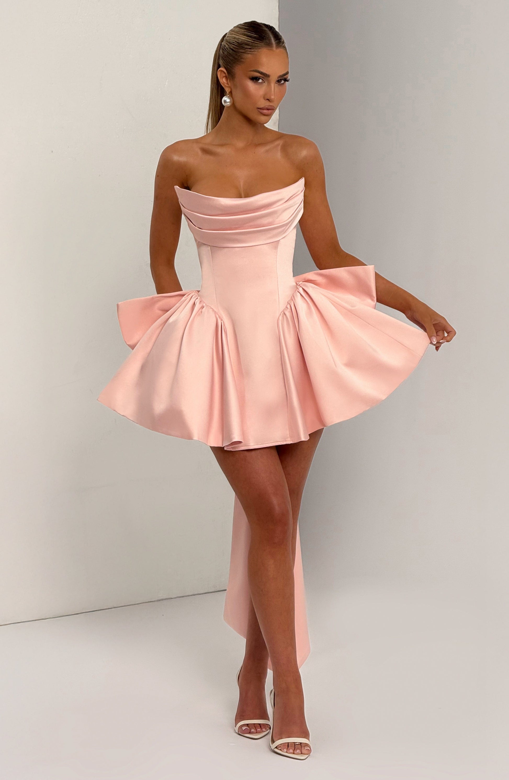 TRINITY MINI DRESS - BLUSH