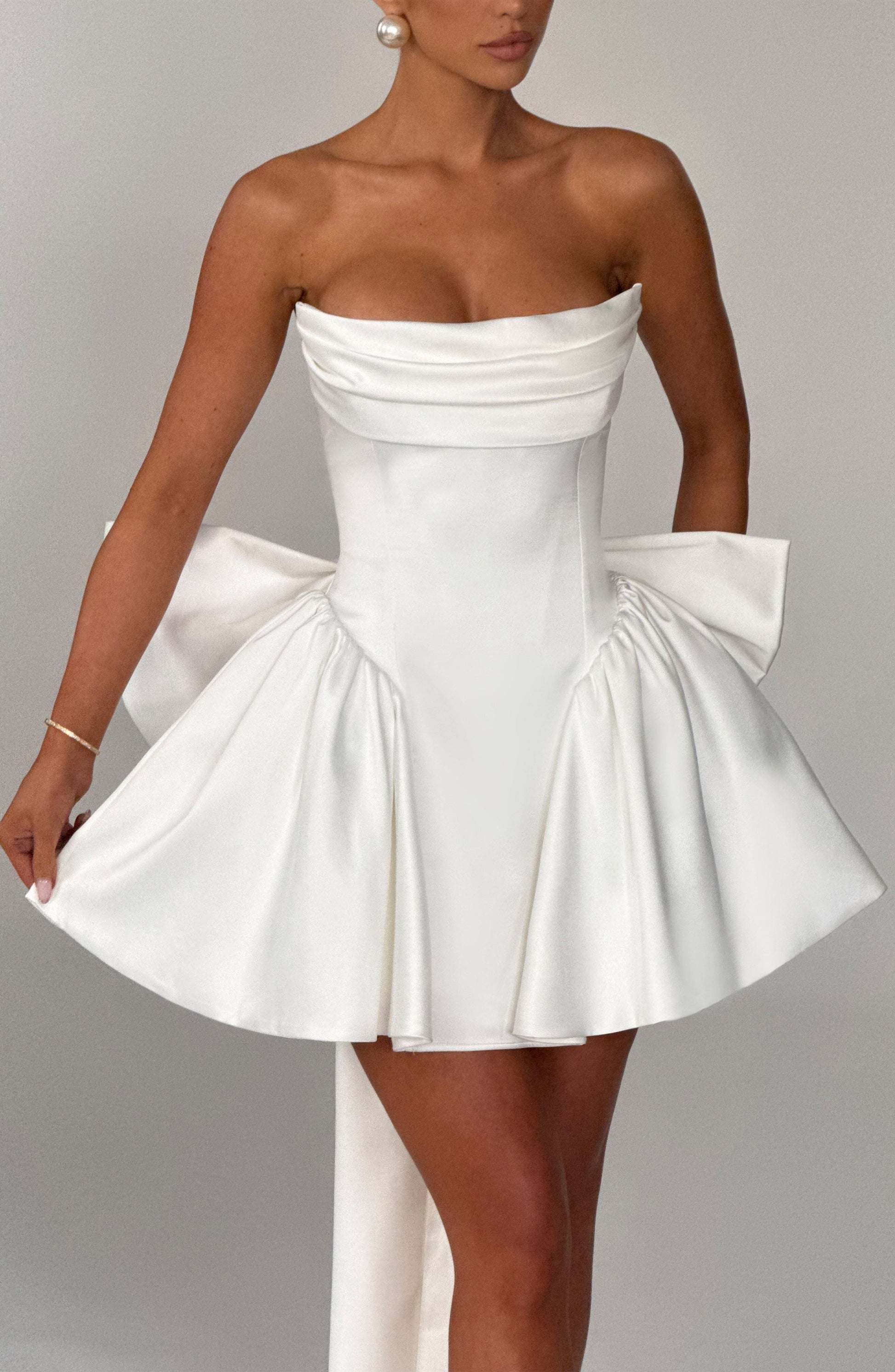 TRINITY MINI DRESS - IVORY