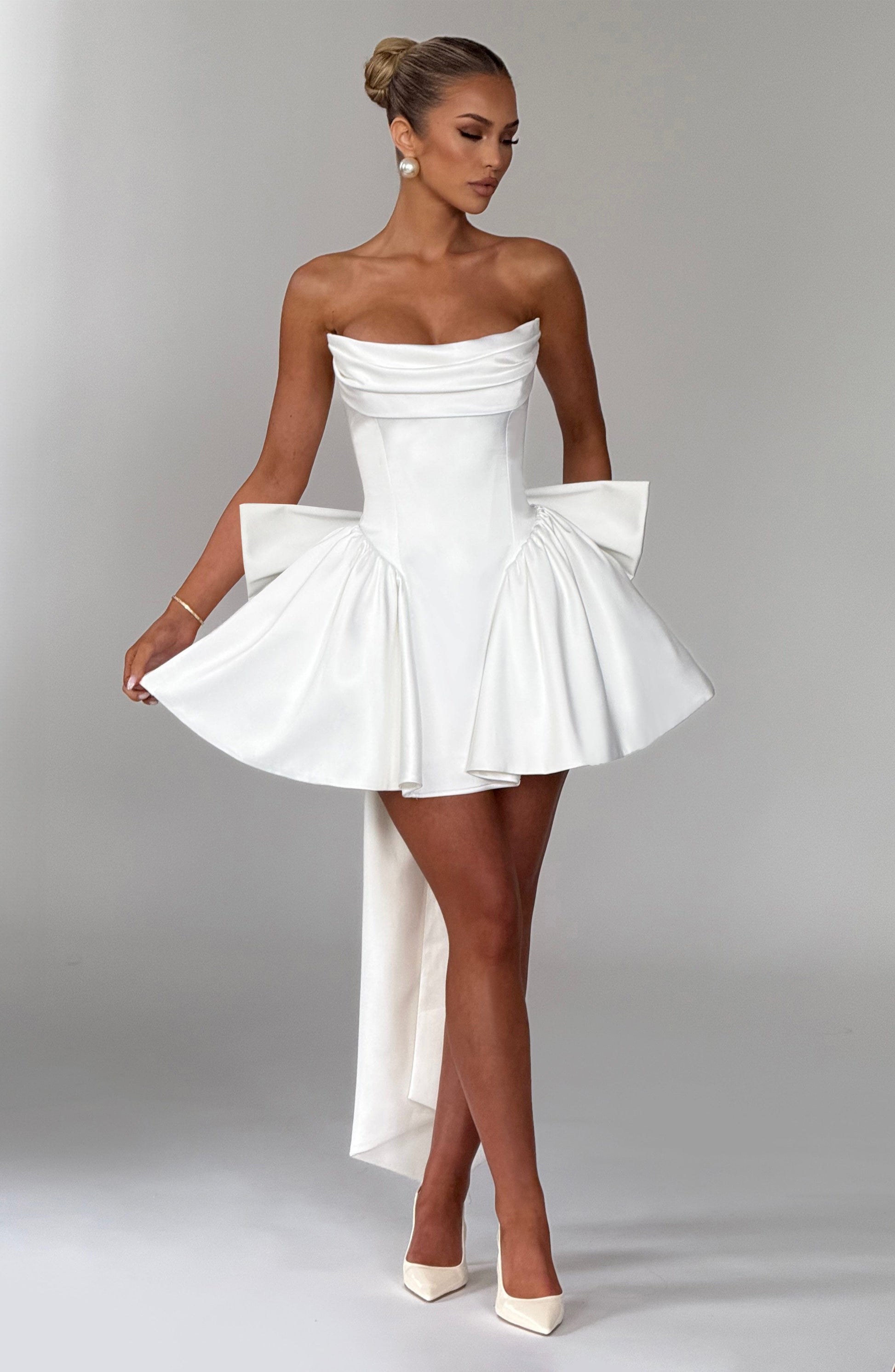 TRINITY MINI DRESS - IVORY