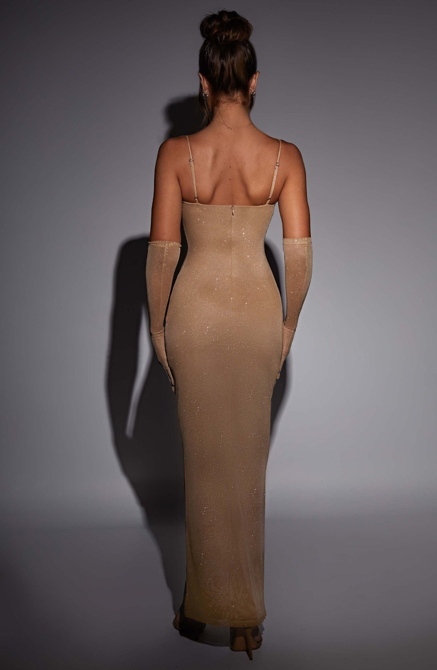 TRIXIE MAXI DRESS - GOLD SPARKLE