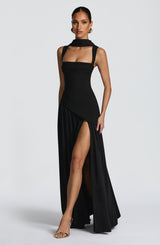 TULLULAH MAXI DRESS - BLACK